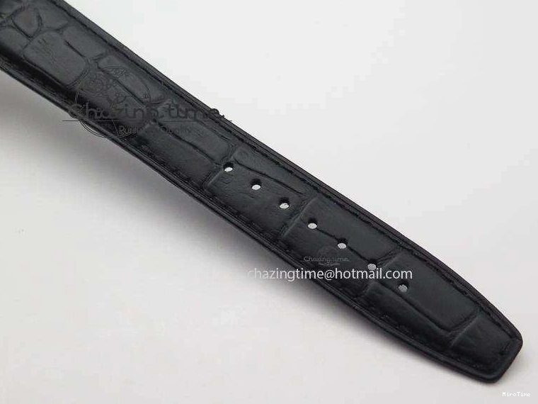 MIROTIME 0807 Portuguese Tourbillon Power Reserve Moonphase SS Black Dial On Black Leather Strap TechFriendly 7321